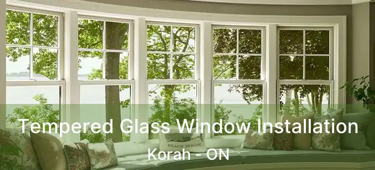 Tempered Glass Window Installation Korah - ON