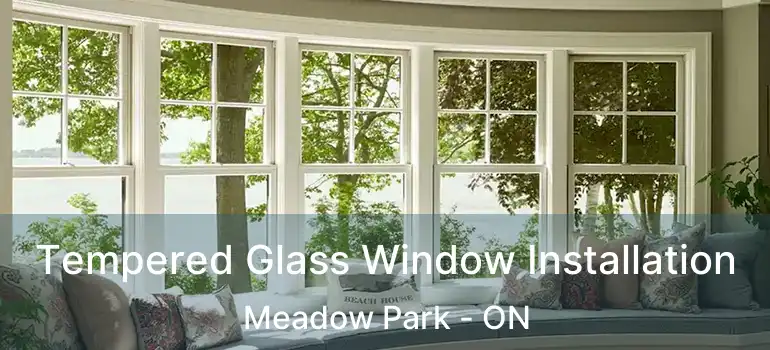 Tempered Glass Window Installation Meadow Park - ON