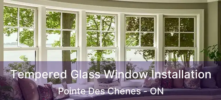 Tempered Glass Window Installation Pointe Des Chenes - ON