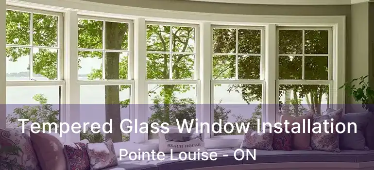 Tempered Glass Window Installation Pointe Louise - ON