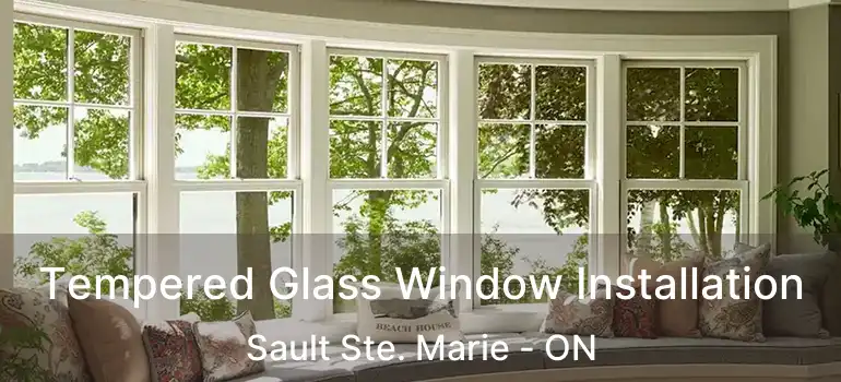 Tempered Glass Window Installation Sault Ste. Marie - ON