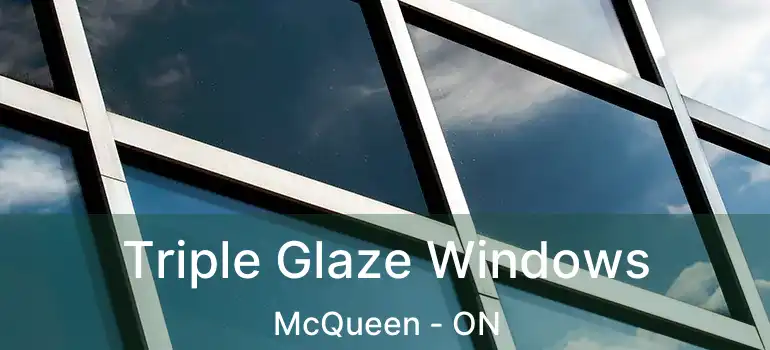 Triple Glaze Windows McQueen - ON
