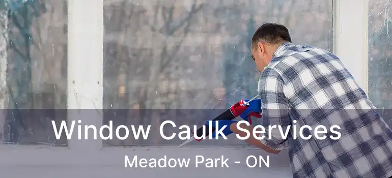 Window Caulk Services Meadow Park - ON