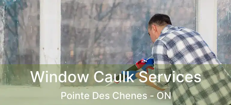 Window Caulk Services Pointe Des Chenes - ON