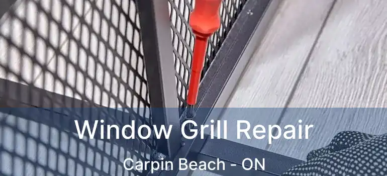 Window Grill Repair Carpin Beach - ON