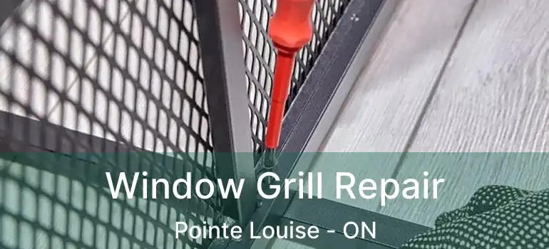 Window Grill Repair Pointe Louise - ON