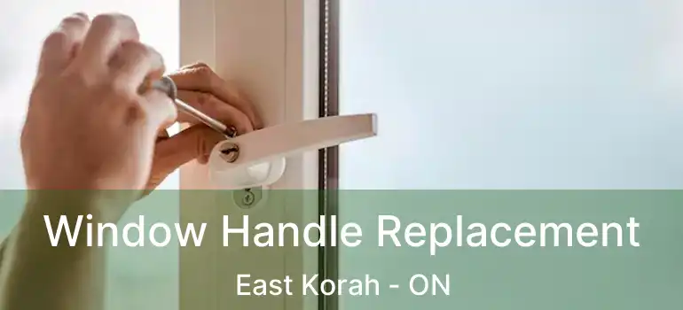 Window Handle Replacement East Korah - ON