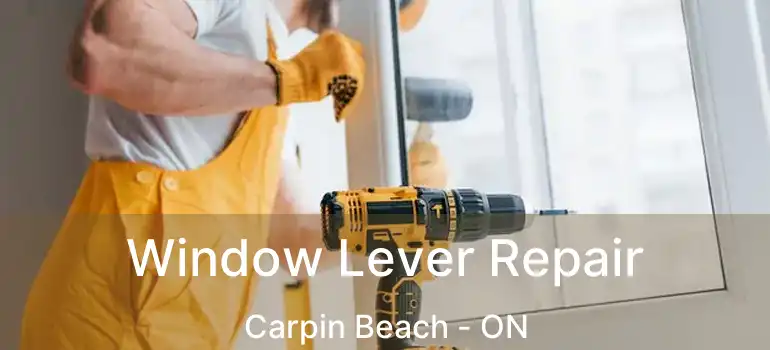 Window Lever Repair Carpin Beach - ON