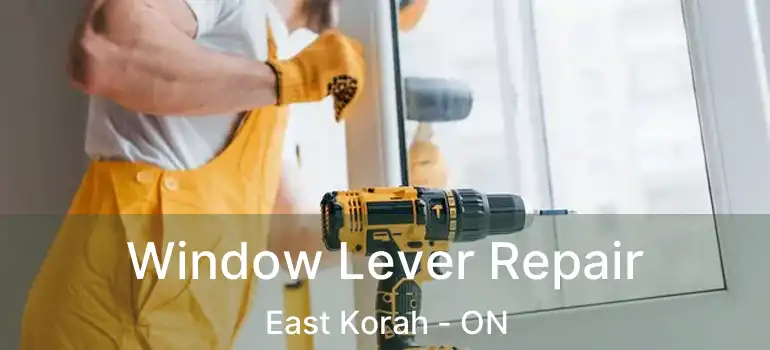 Window Lever Repair East Korah - ON