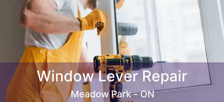 Window Lever Repair Meadow Park - ON