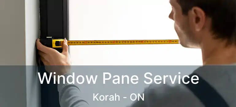 Window Pane Service Korah - ON