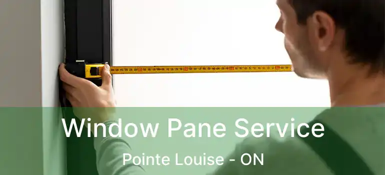 Window Pane Service Pointe Louise - ON