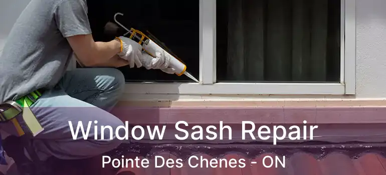 Window Sash Repair Pointe Des Chenes - ON