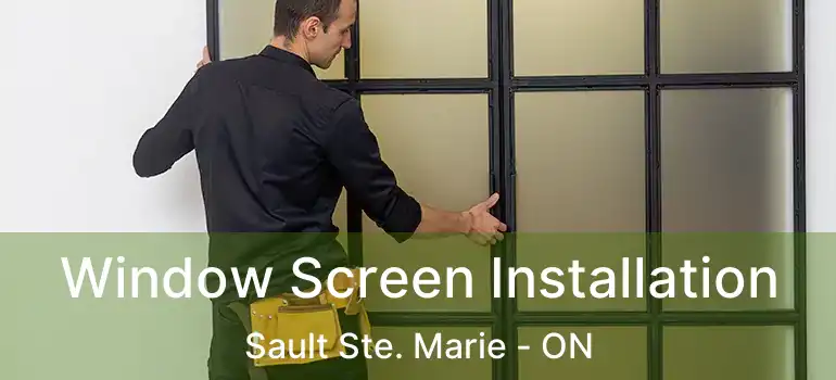  Window Screen Installation Sault Ste. Marie - ON