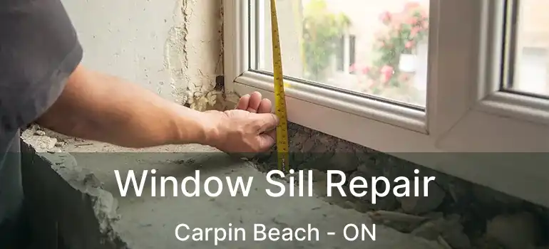 Window Sill Repair Carpin Beach - ON