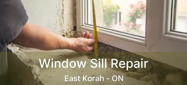 Window Sill Repair East Korah - ON