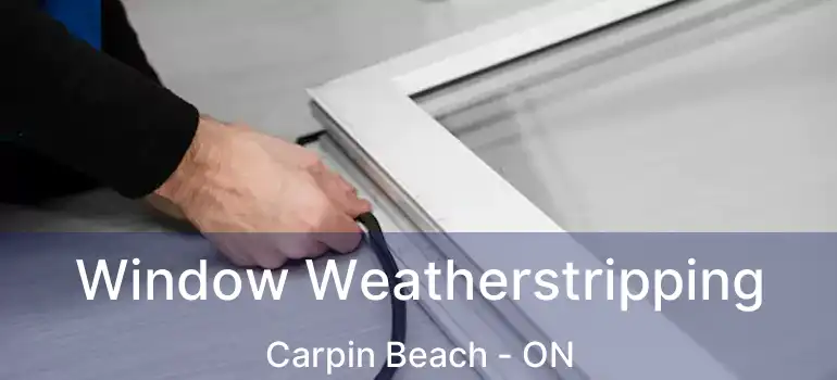 Window Weatherstripping Carpin Beach - ON