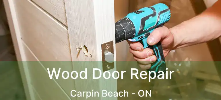 Wood Door Repair Carpin Beach - ON