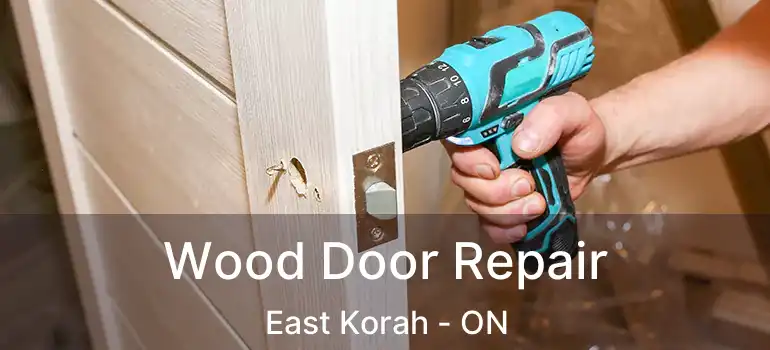 Wood Door Repair East Korah - ON