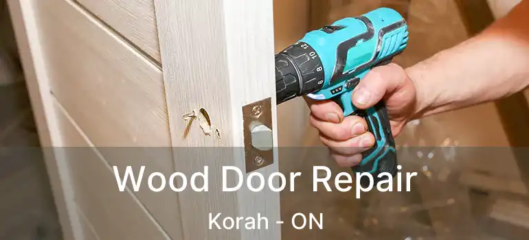 Wood Door Repair Korah - ON